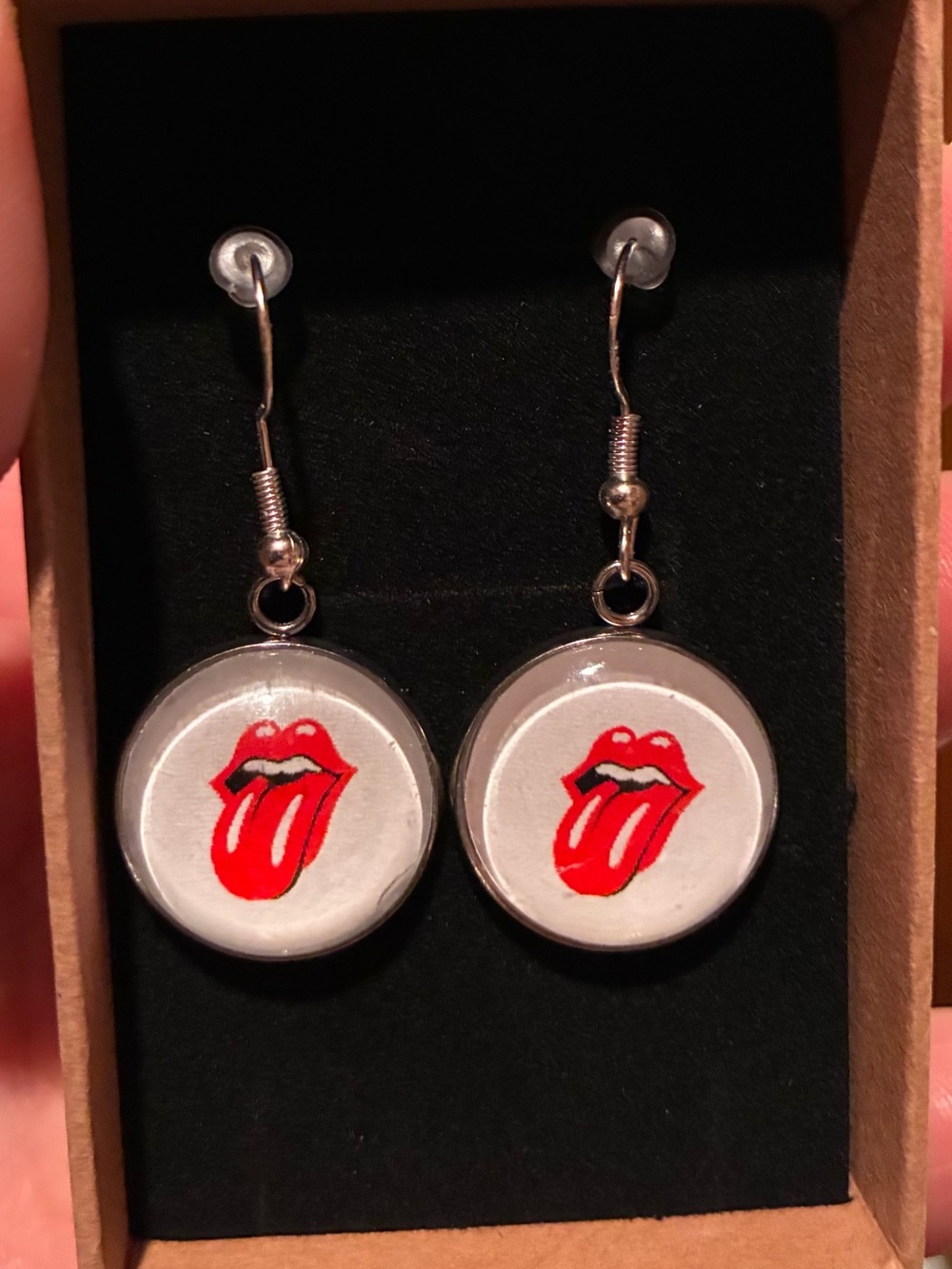 Rolling Stones 18mm Dangle Earrings